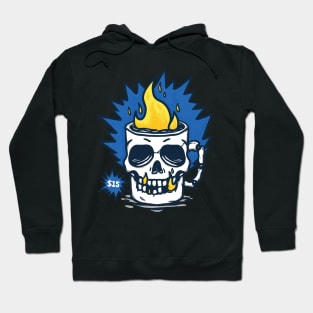 skull glass Hoodie